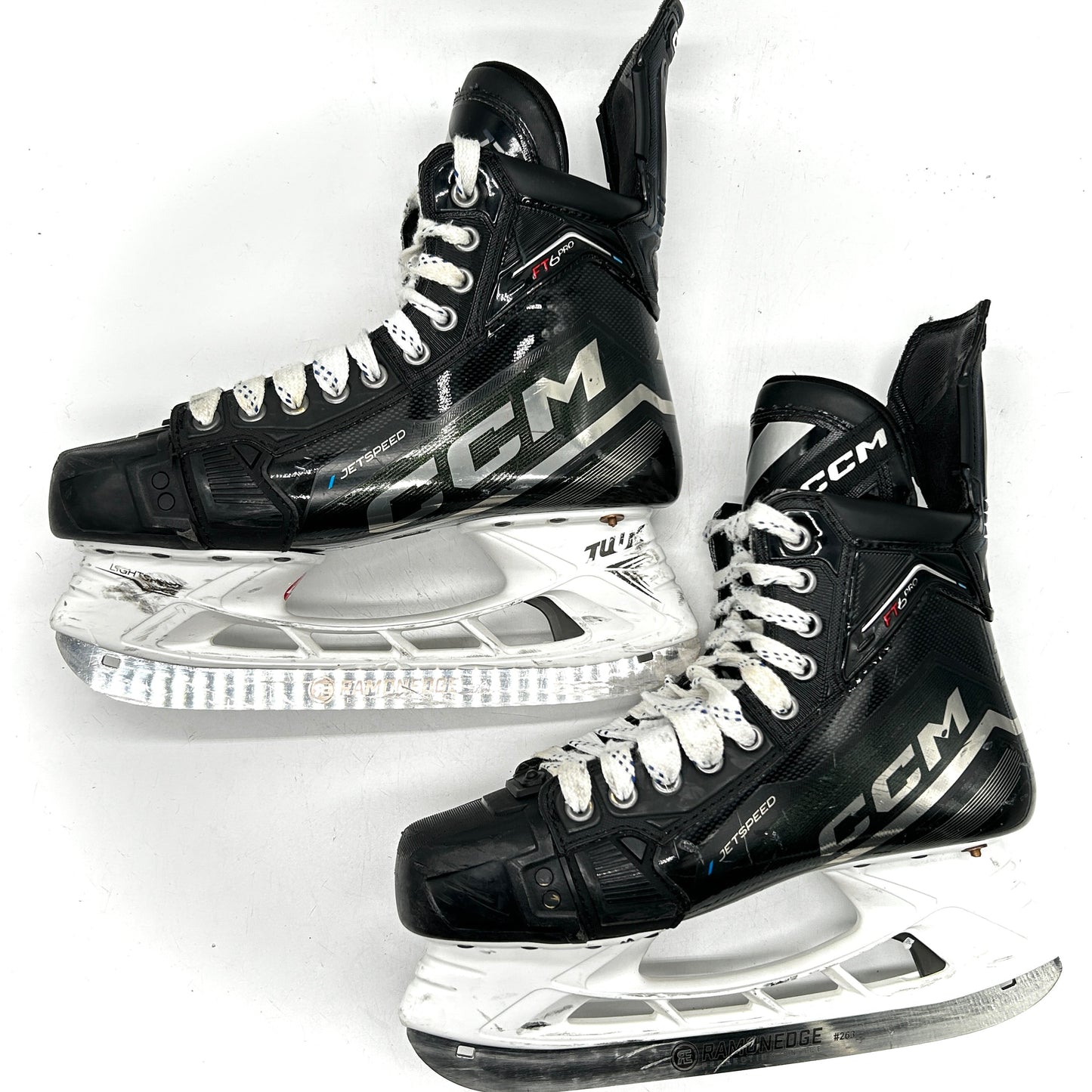 CCM Jetspeed FT6 Pro - Used NHL Pro Stock Skates - Tony De Angelo - Size 7.5