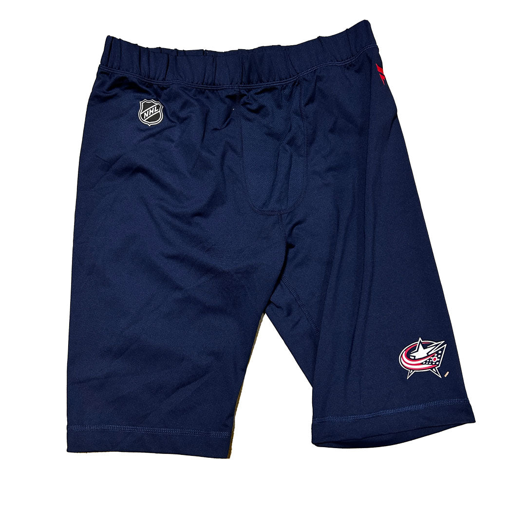 Fanatics - NHL Authentic Pro Columbus Blue Jackets Compression Shorts (Navy)