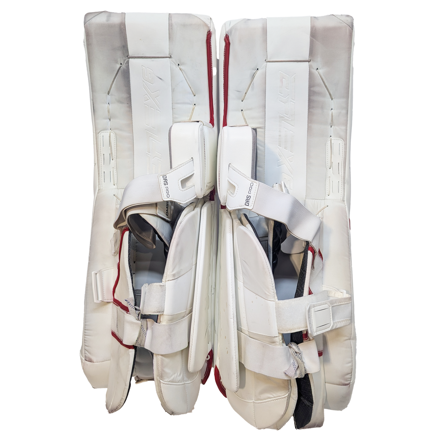 CCM Extreme Flex 6 - Used AHL Pro Stock Senior Goalie Full Set (White/Red/Yellow)