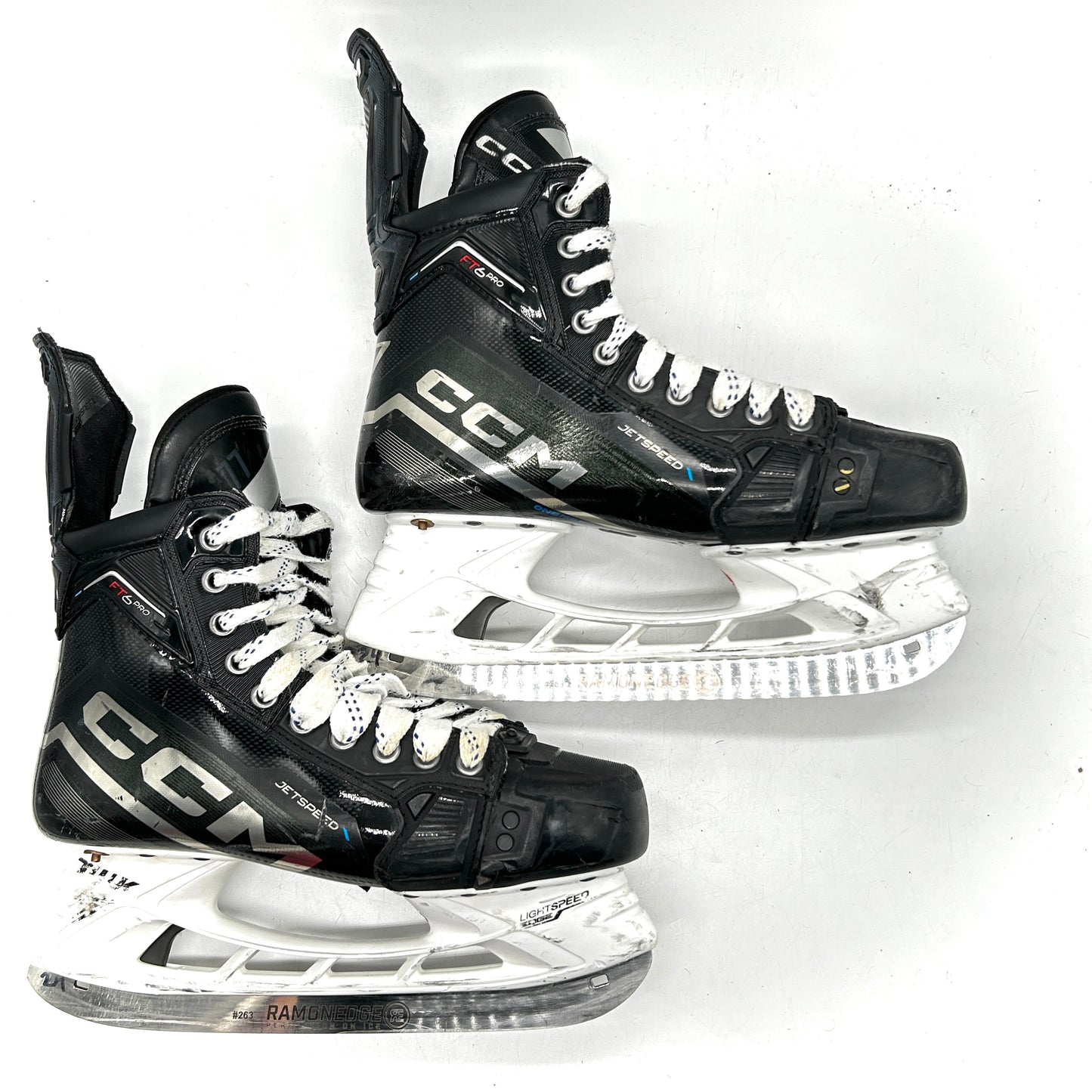 CCM Jetspeed FT6 Pro - Used NHL Pro Stock Skates - Tony De Angelo - Size 7.5