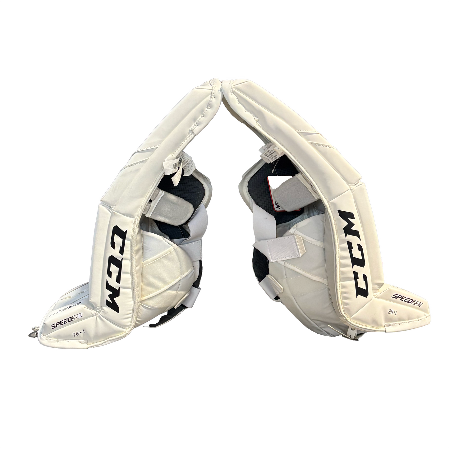 CCM Extreme Flex 5.5 - New Goalie Pad Set - Junior (White)