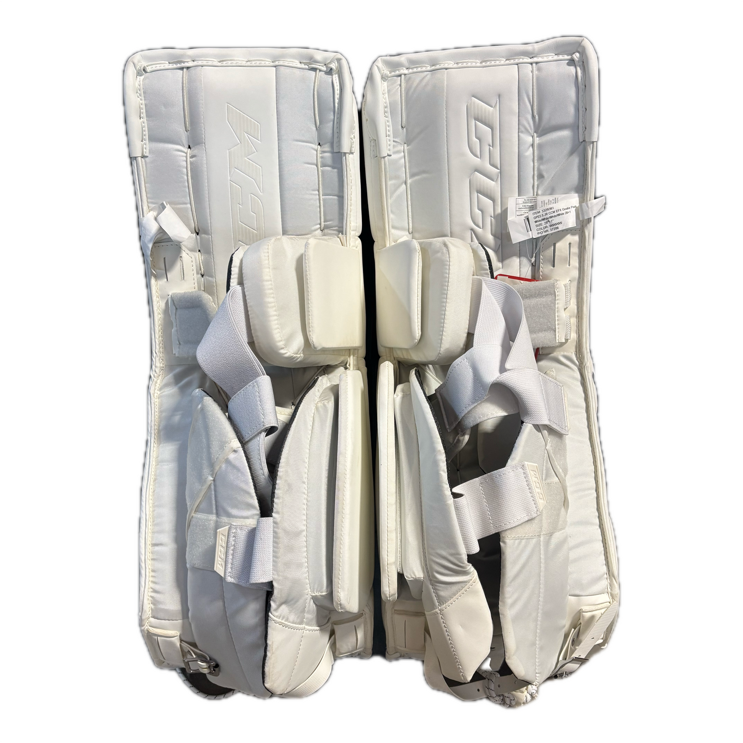 CCM Extreme Flex 5.5 - New Goalie Pad Set - Junior (White)