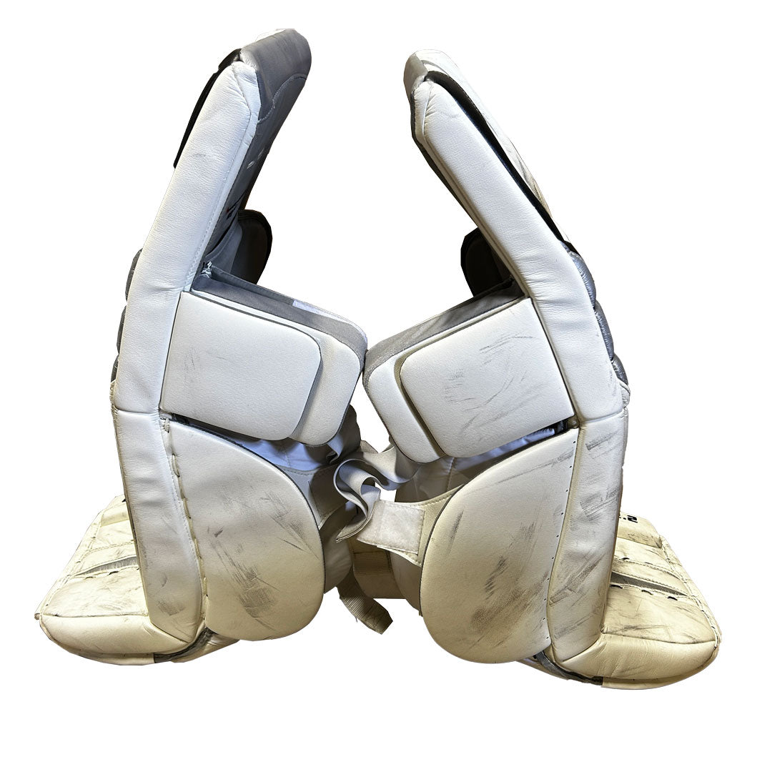 TRUE L12.2 - Used Pro Stock Goalie Pads (White/Grey/Black)
