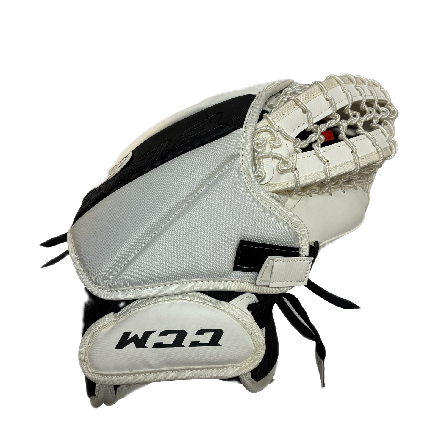 CCM Extreme Flex 5.5 - New Goalie Trapper - Junior (White/Navy)