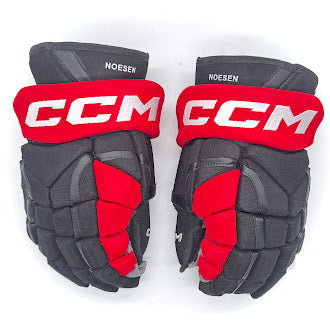 CCM HG12 - NHL Pro Stock Glove - Stefan Noesen (Black/Red)