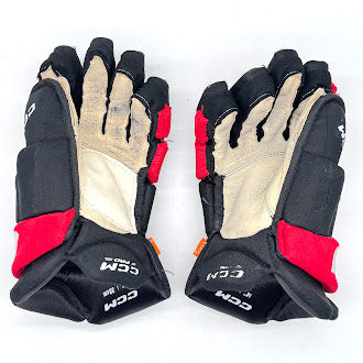 CCM HGJS - Used NHL Pro Stock Glove - Jalen Chatfield (Black/Red)