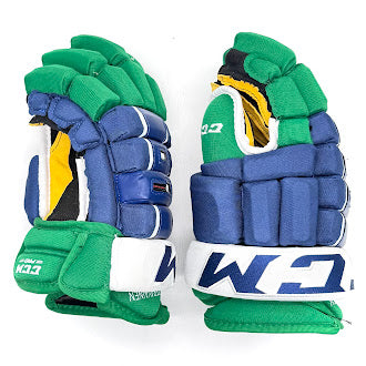 CCM HG97 - NHL Pro Stock Glove - Teuvo Teravainen (Blue/Green/White)