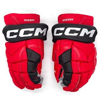 CCM HG12 - NHL Pro Stock Glove - Stefan Noesen (Red/Black)
